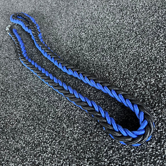 Rope Leash Black & Blue 125cm / 2cm