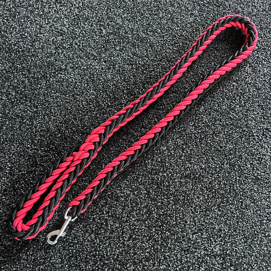 Rope Leash Black & Red 125cm / 2cm