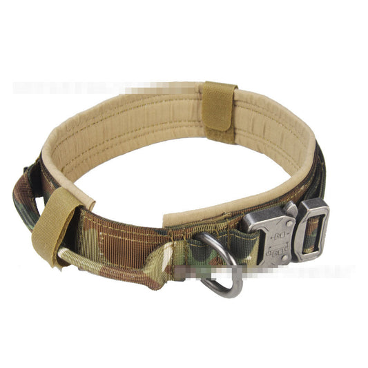 Tactical Dog Collar Adjustable Military Training Nylon Dog Collar Metal Buckle
