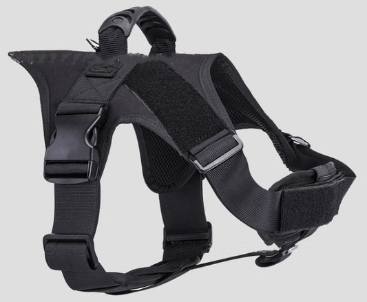 Tactical Dog Harness Training Walking Collar Vest Pet Adjustable Chest Strap