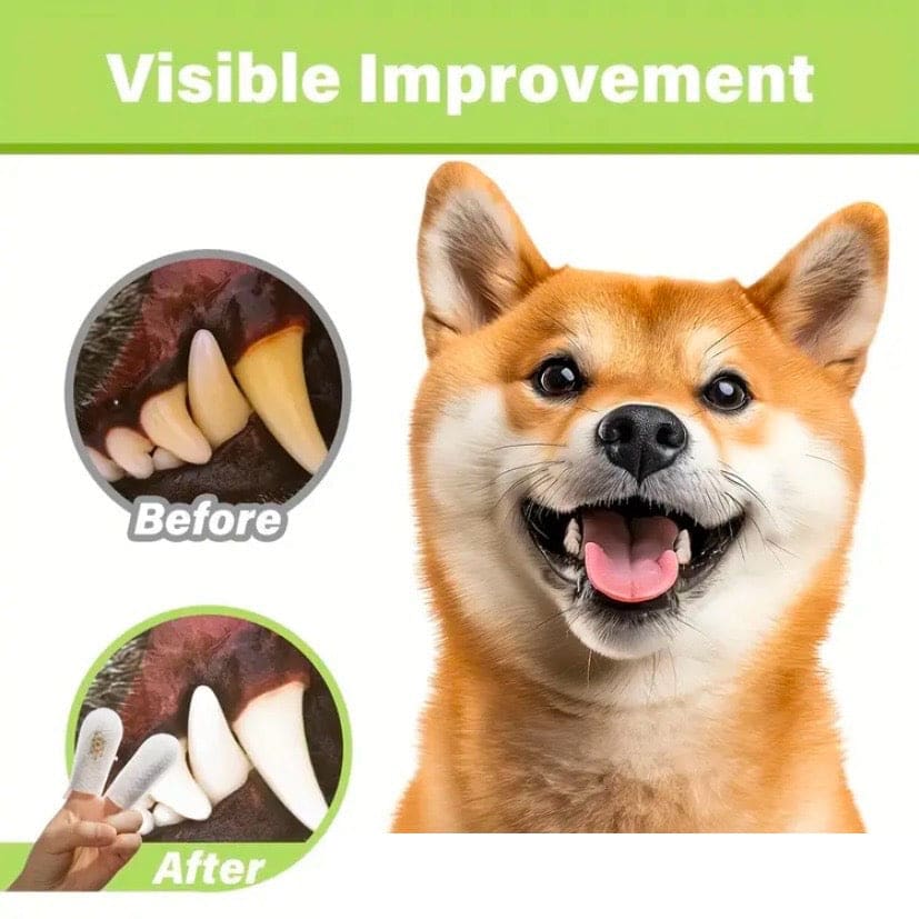 Pet Dental Care Finger Wipes