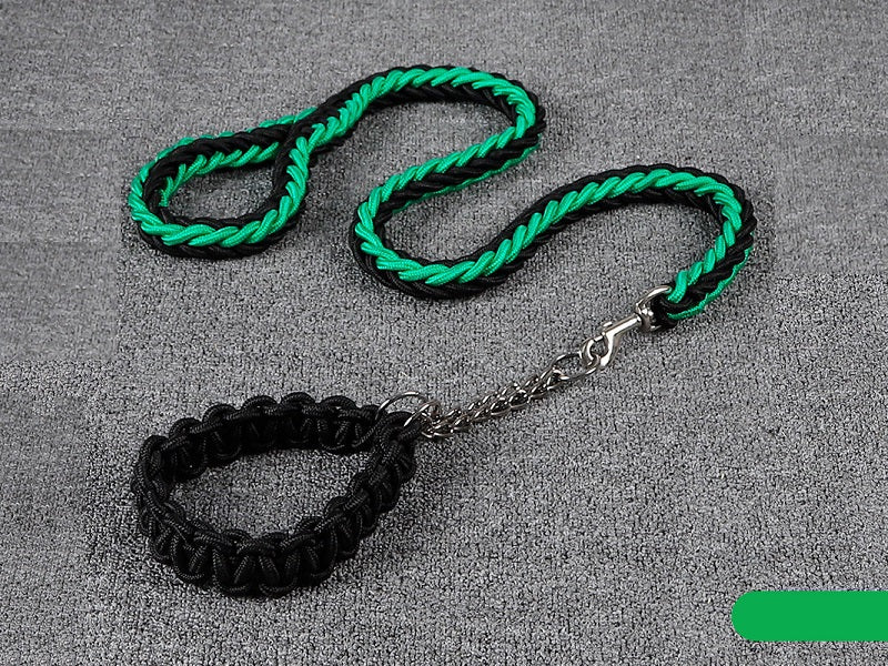 Strong Dog Leash Climbing Rope Threaded Pet Training