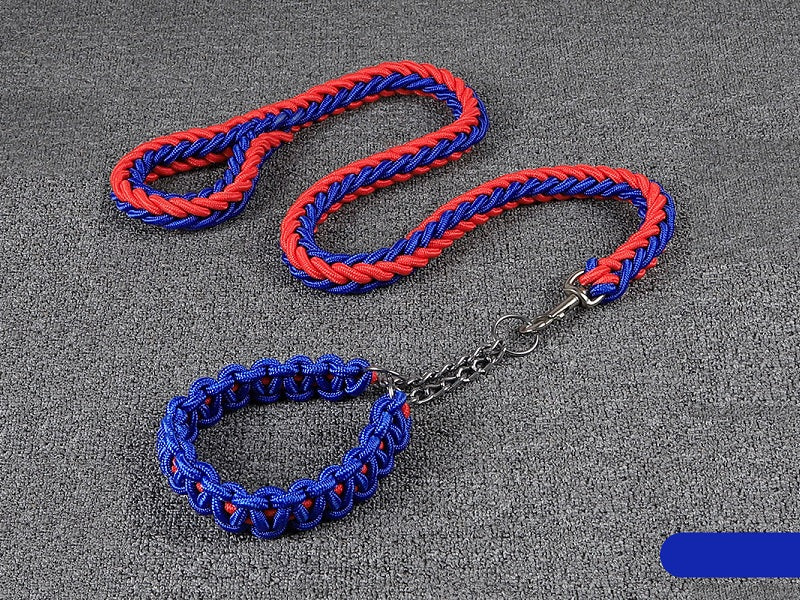 Strong Dog Leash Climbing Rope Threaded Pet Training