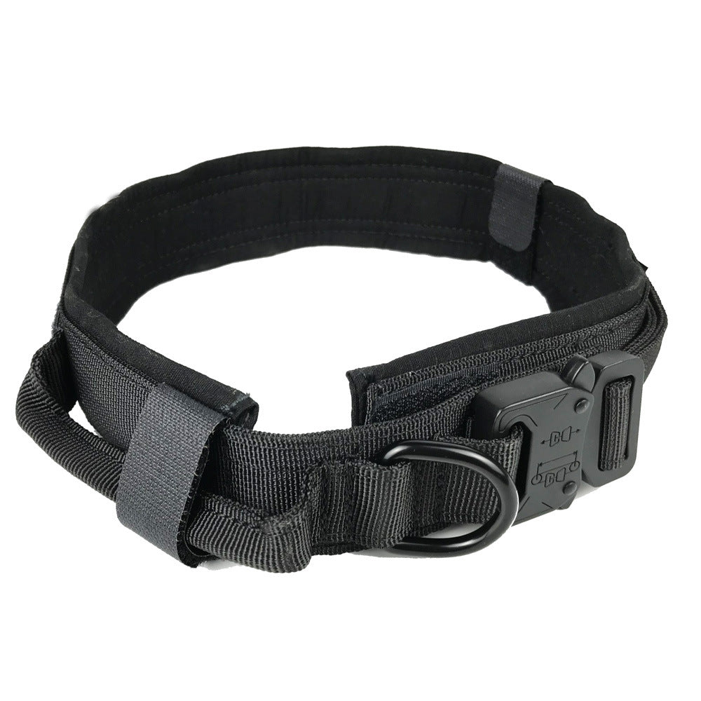 Tactical Dog Collar Adjustable Military Training Nylon Dog Collar Metal Buckle