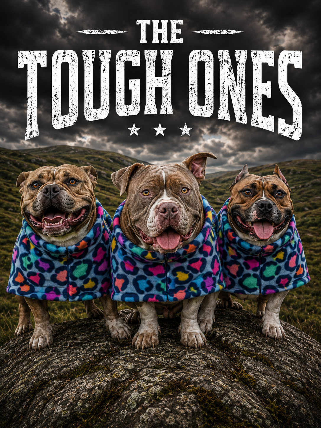 Candy Leopard Fleece Dog Coat – Heavy Winter Coat | The Tough Ones™