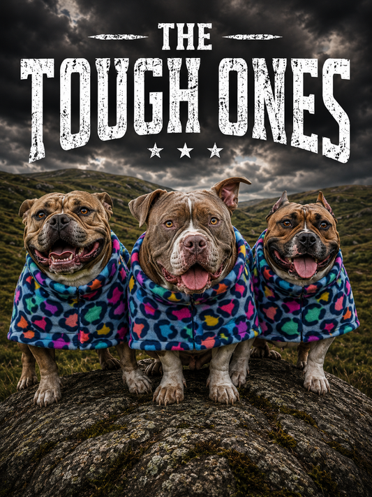 Candy Leopard Fleece Dog Coat – Heavy Winter Coat | The Tough Ones™