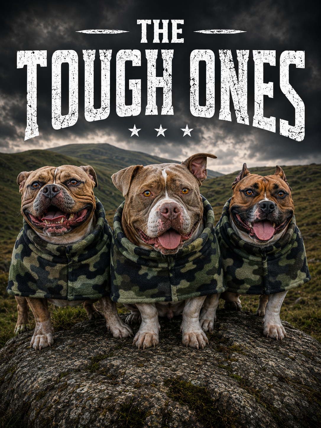 Green Camo Fleece Dog Coat – Heavy Winter Coat | The Tough Ones™
