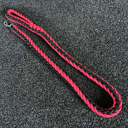 Rope Leash Black & Red 125cm / 2cm