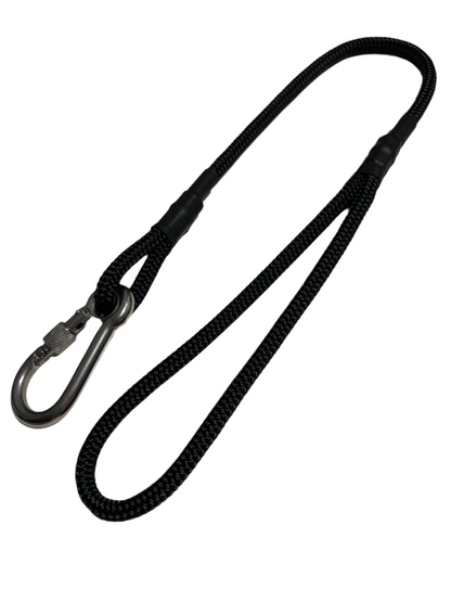 700mm STRONG Leash with locking Carabiner, Onyx