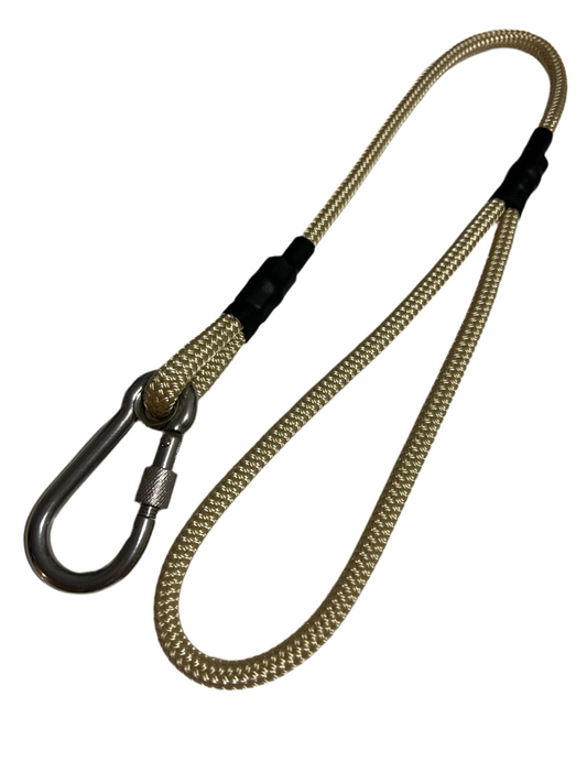 700mm STRONG Leash with locking Carabiner, Shortbread