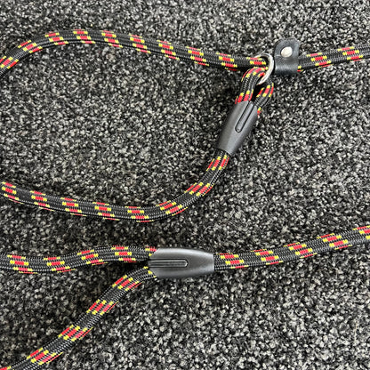 Slip Leash 130cm Black/Red/Yellow
