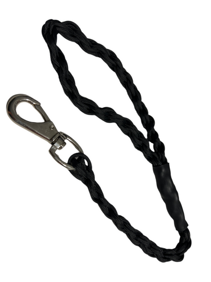 8 Braid Short Leash 60cm Black