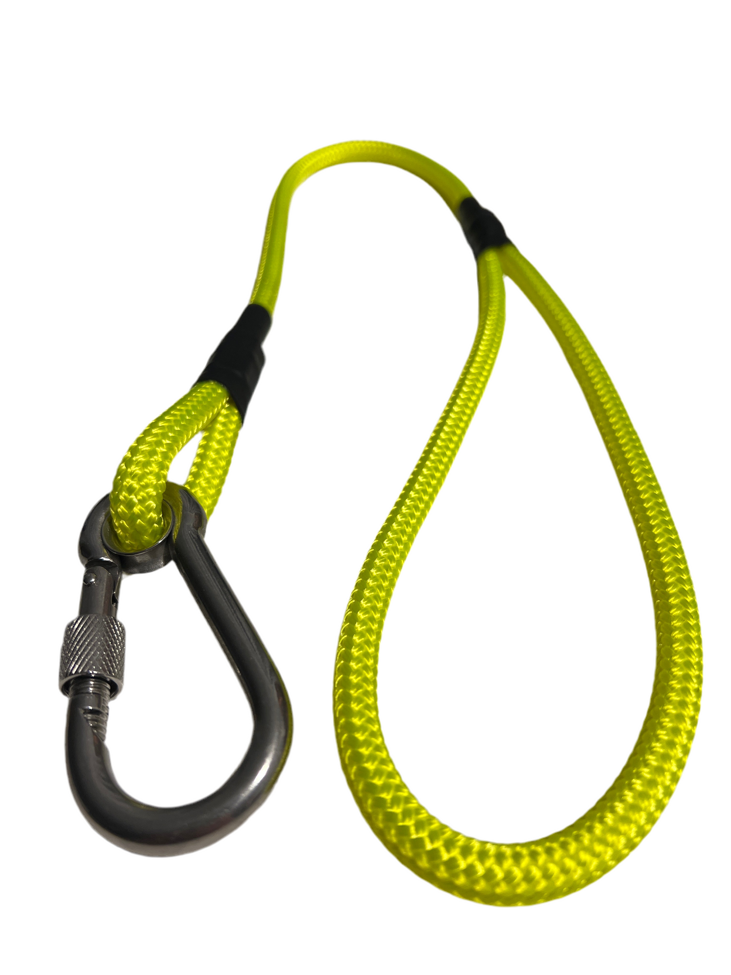 700mm STRONG Leash with locking Carabiner, Electric Yellow