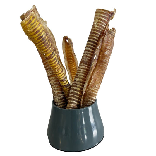 Air-Dried Beef Trachea Supersized: Natural Chew for Pets' Dental Health