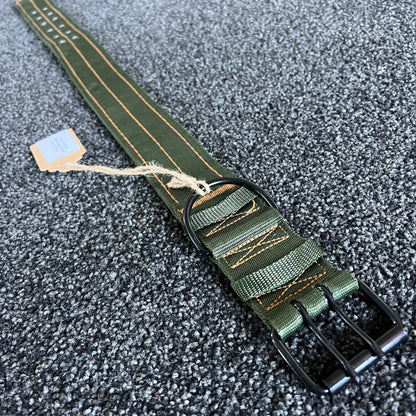 Green / Orange Stitch Tactical Collar 40-60cm