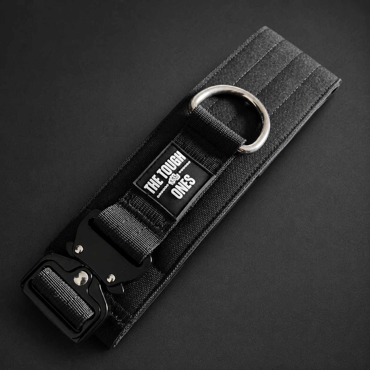 The Tough Ones 7cm Extra-Wide Padded Tactical Dog Collar – Black