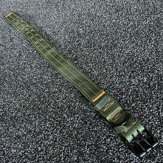 Green / Orange Stitch Tactical Collar 37-53cm