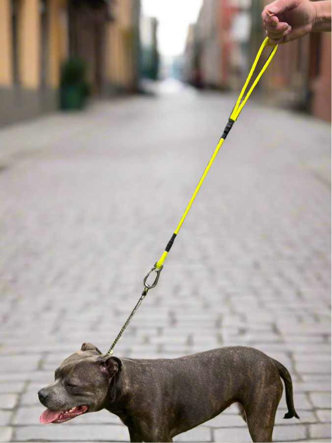 700mm STRONG Leash with locking Carabiner, Electric Yellow