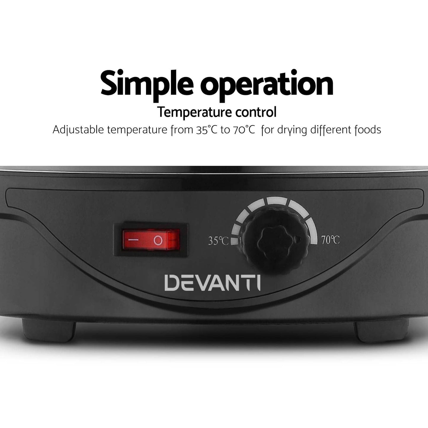 Devanti 5 Trays Food Dehydrator Fruit Dehydrator