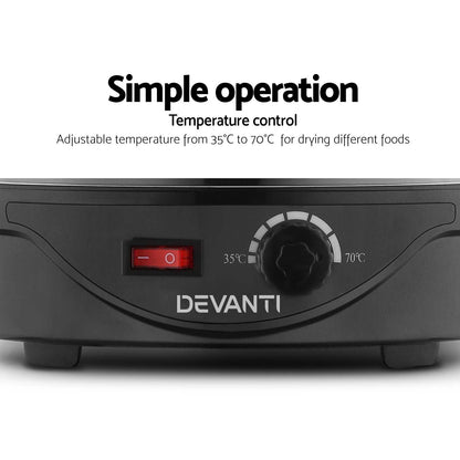 Devanti 5 Trays Food Dehydrator Fruit Dehydrator