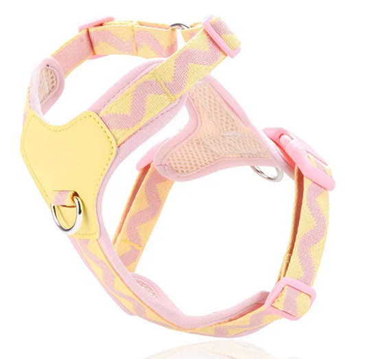 Lemon & Blossom Breathable Mesh Dog Harness | Medium & Large | TTO