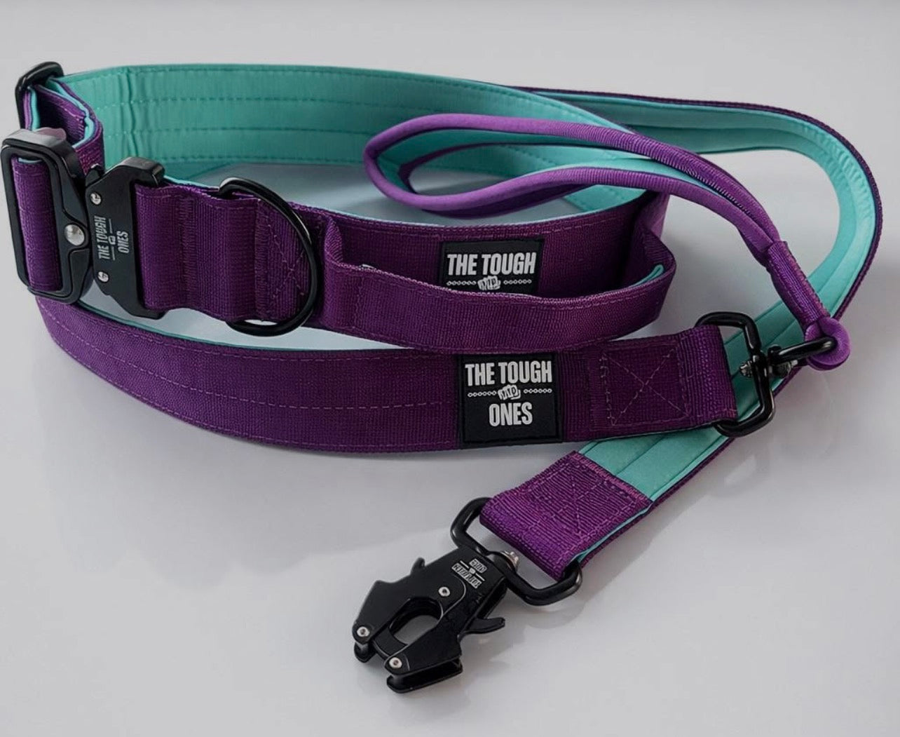 The Tough Ones™ Plum & Mint Tactical Dog Leash