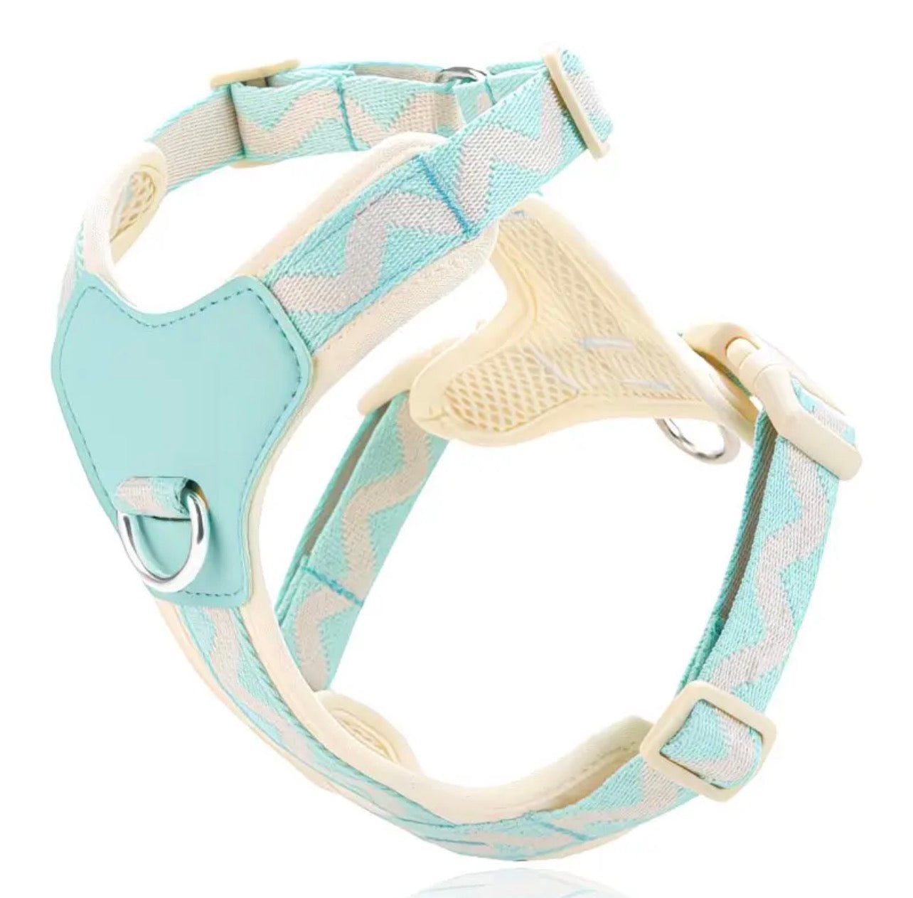 Mint & Sand Adjustable Breathable Mesh Dog Harness