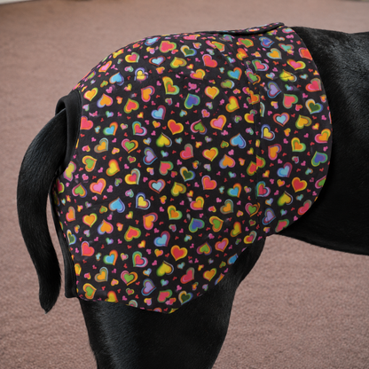 Rainbow Hearts B!tches Britches™ | Reusable Female Dog Season Pants | The Tough Ones™