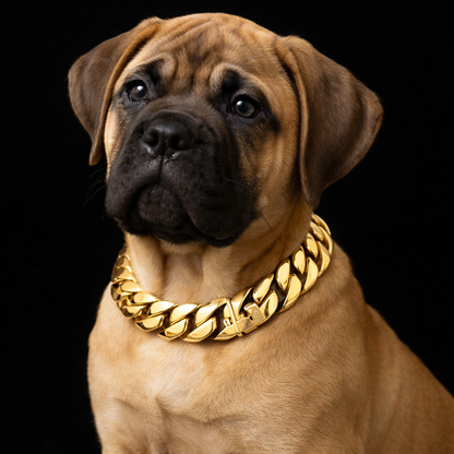 Gold lightweight 19mm Cuban Link Chain 58-63cm