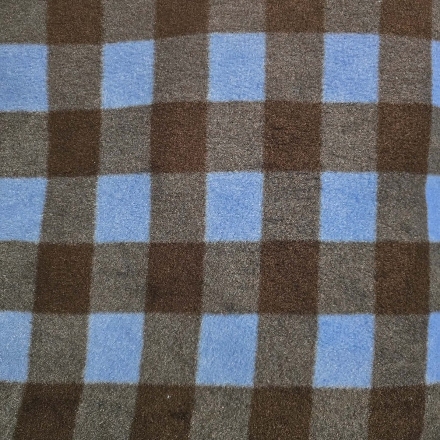 Blue Check Fleece Dog Coat – Heavy Winter Coat | The Tough Ones™