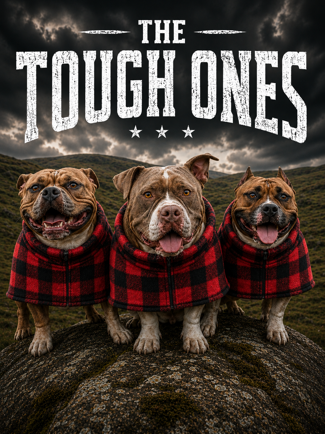 Red Check Fleece Dog Coat – Heavy Winter Coat | The Tough Ones™