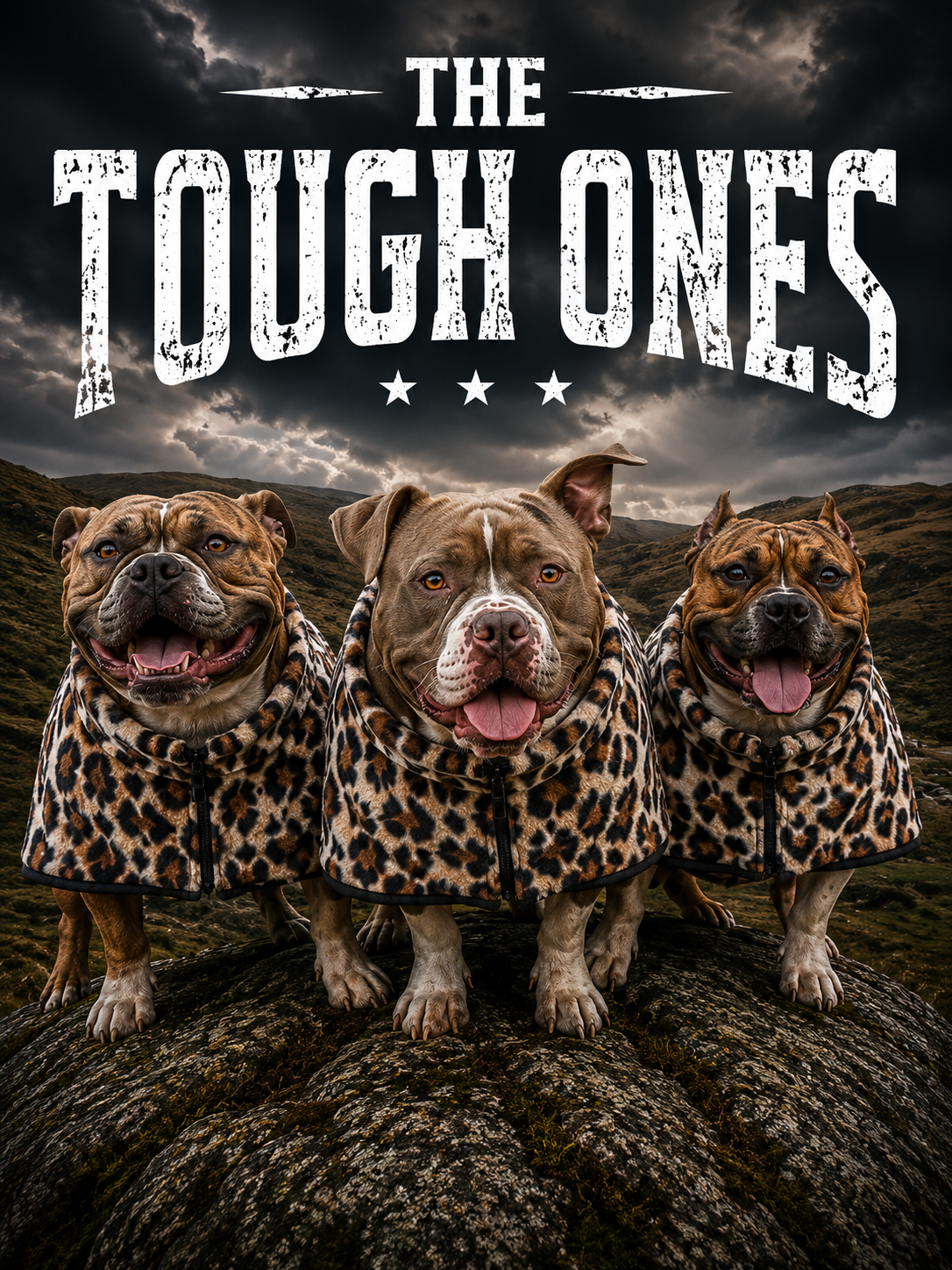 Leopard Print Fleece Dog Coat – Heavy Winter Coat | The Tough Ones™