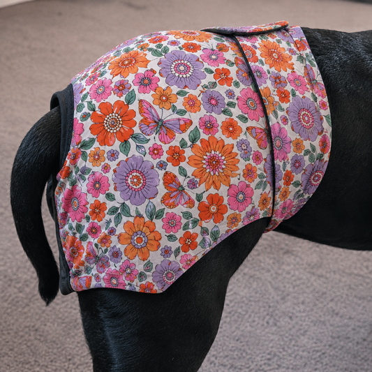 Floral “Bitches Britches” – Female Dog Season Pants for Large & Powerful Breeds