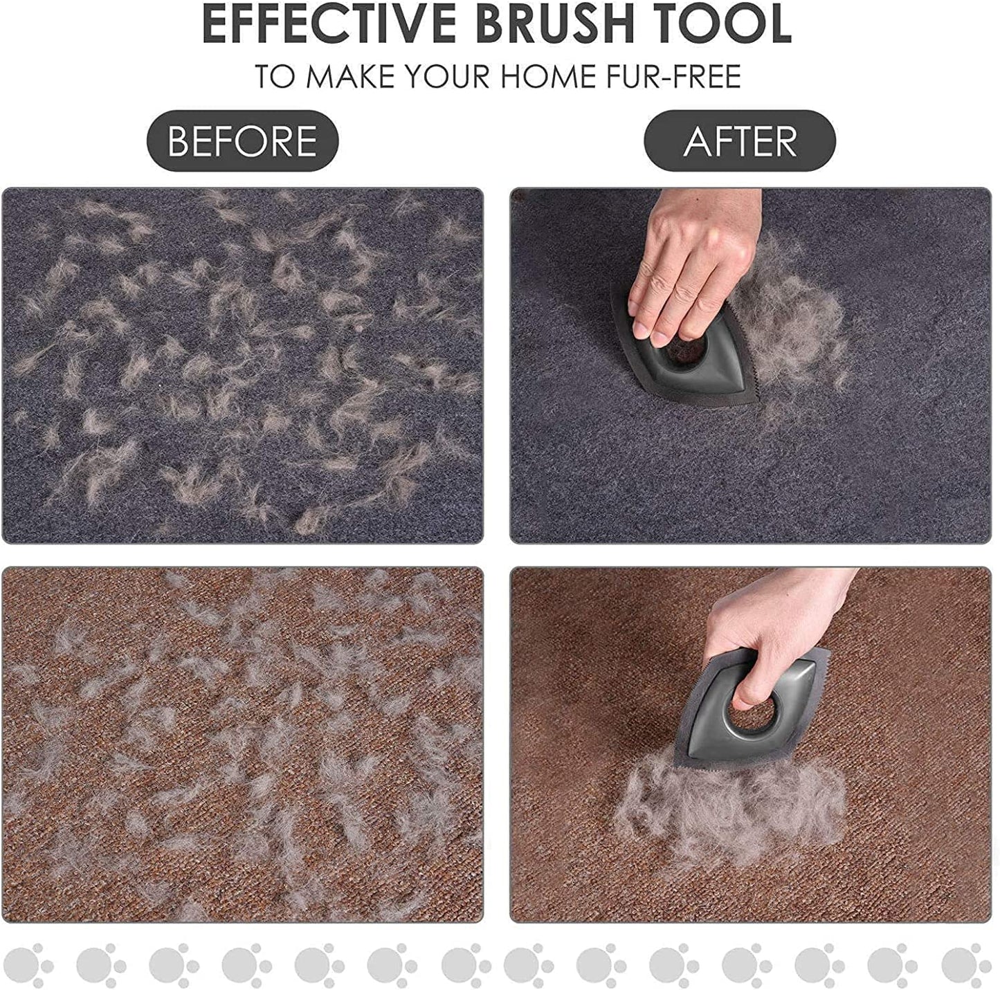 Mini Pet Hair Remover for Car/Couch Detailering