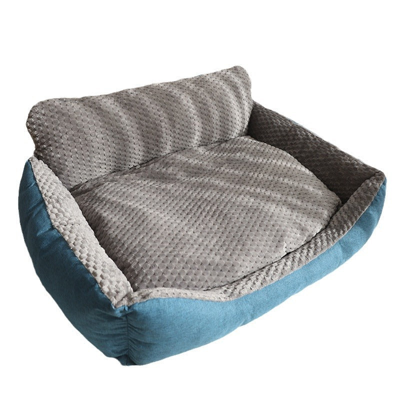 High Back Bolster Comfort Dog Bed Super Thick