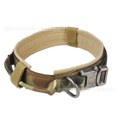 Tactical Dog Collar Adjustable Military Training Nylon Dog Collar Metal Buckle