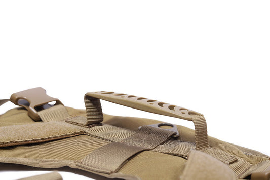 LARGE-BLACK Dog Harness Set Pet Adjustable Chest Strap Walking Collar Vest