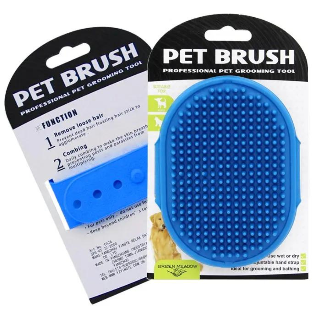Pet Bath Grooming Brush, Adjustable Soft Silicone Comb