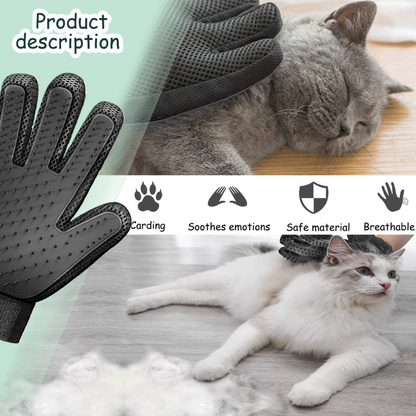 Pet Grooming Gentle Deshedding Brush Glove