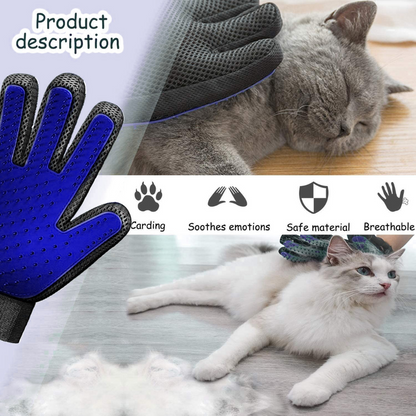 Pet Grooming Gentle Deshedding Brush Glove