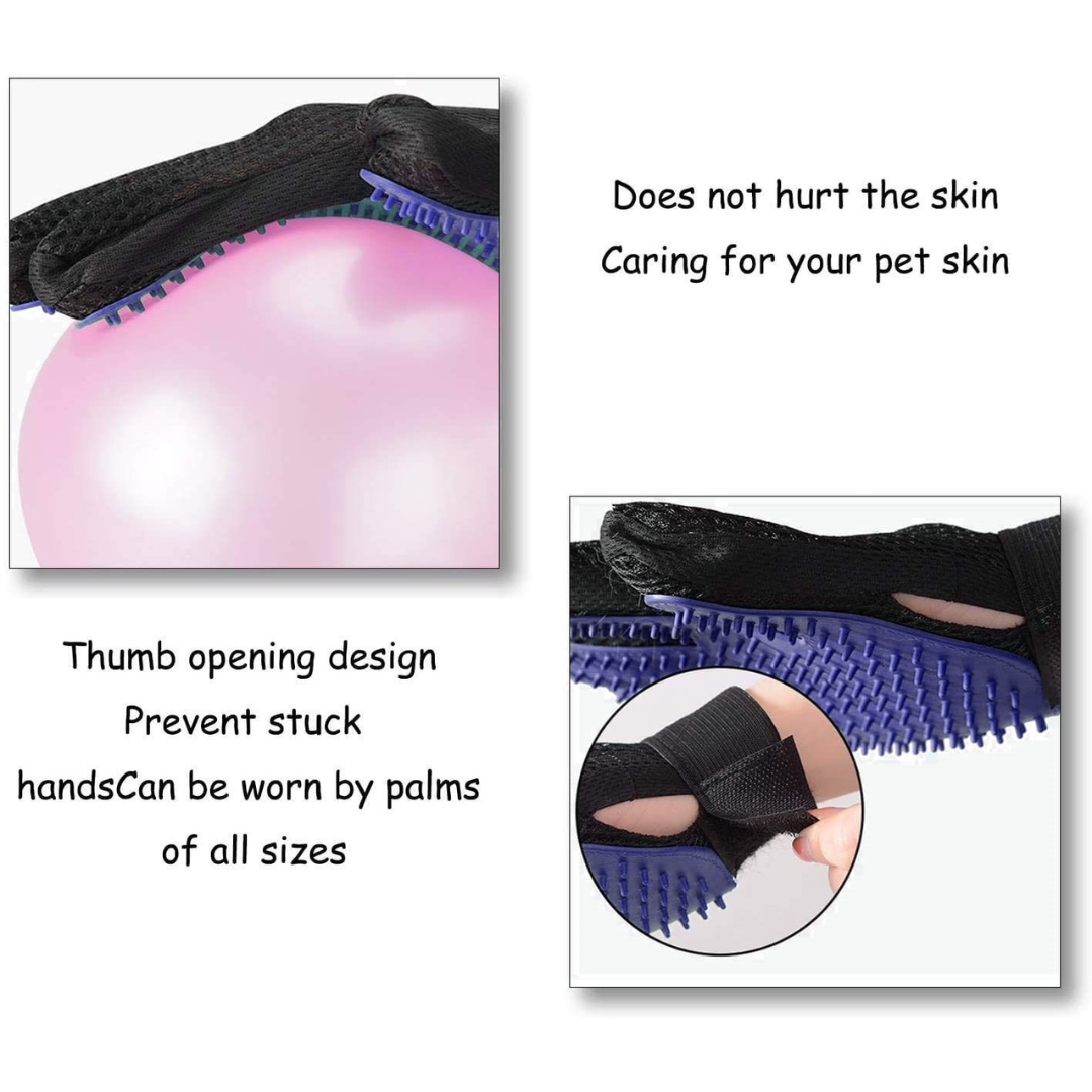 Pet Grooming Gentle Deshedding Brush Glove