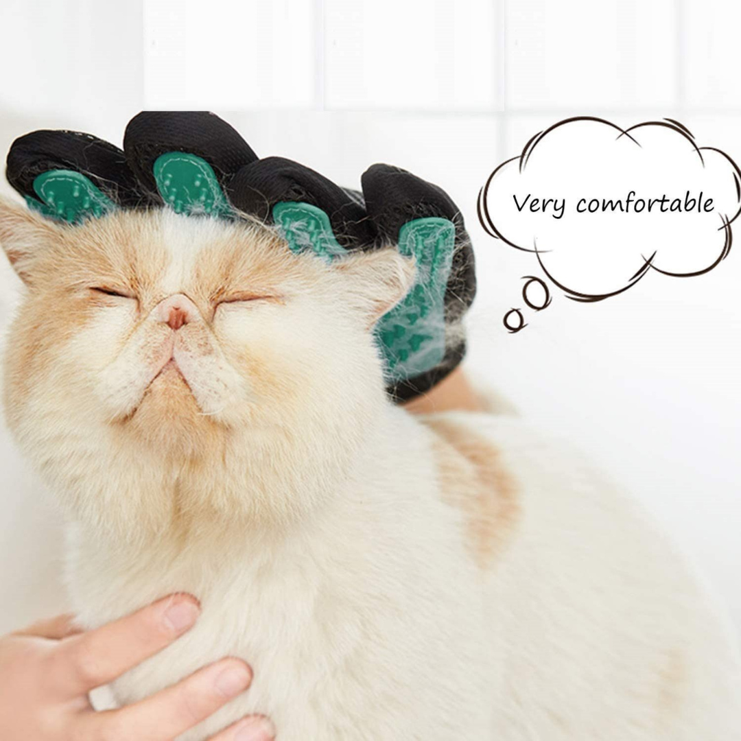 Pet Grooming Gentle Deshedding Brush Glove