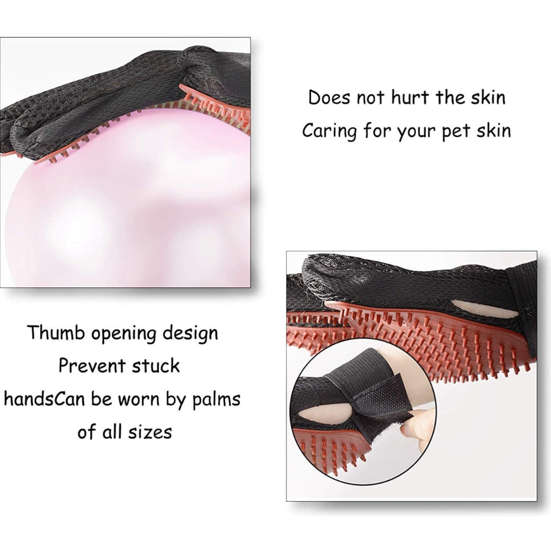 Pet Grooming Gentle Deshedding Brush Glove