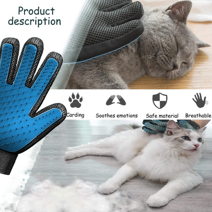 Pet Grooming Gentle Deshedding Brush Glove