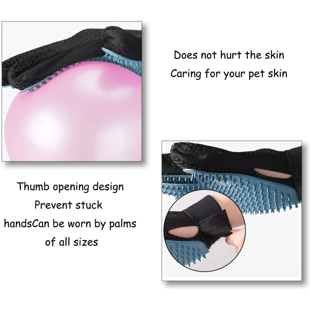 Pet Grooming Gentle Deshedding Brush Glove