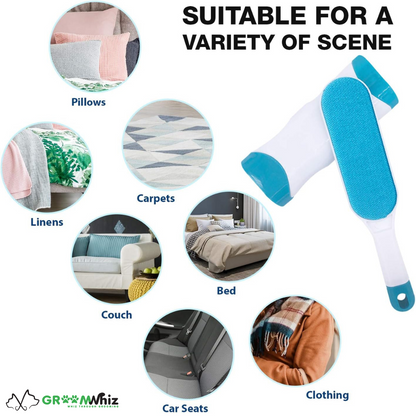 Pet Hair Remover Double Sided Brush for Furniture and Clothing