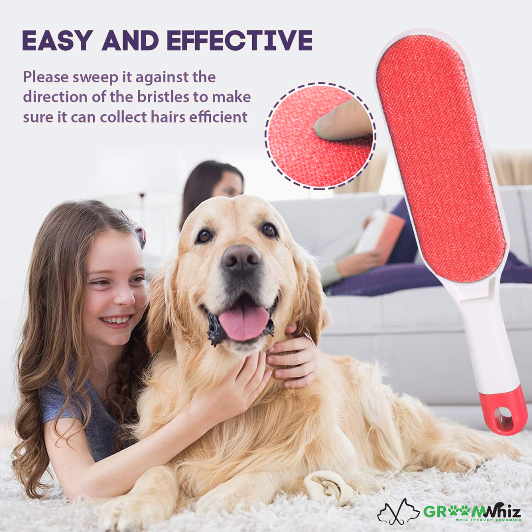 Pet Hair Remover Double Sided Brush for Furniture and Clothing
