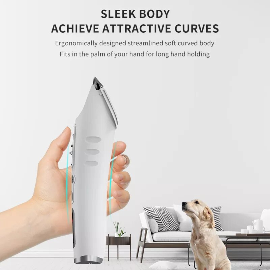 Pet Grooming Kit, Upgraded Rechargeable Cordless Electric Quiet Hair Clipper Set