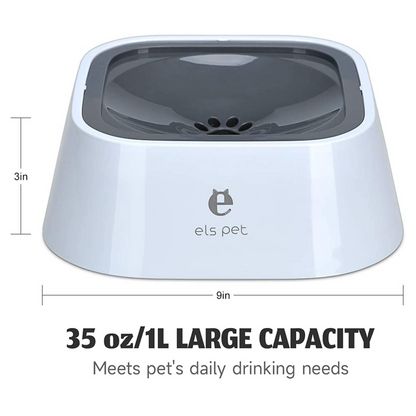 Pet Water Bowl No-Spill Carried Floating Slow Water Feeder