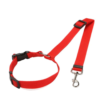 Vehicle Belt & Adjustable Nylon Leash for Dogs (7 colors available)